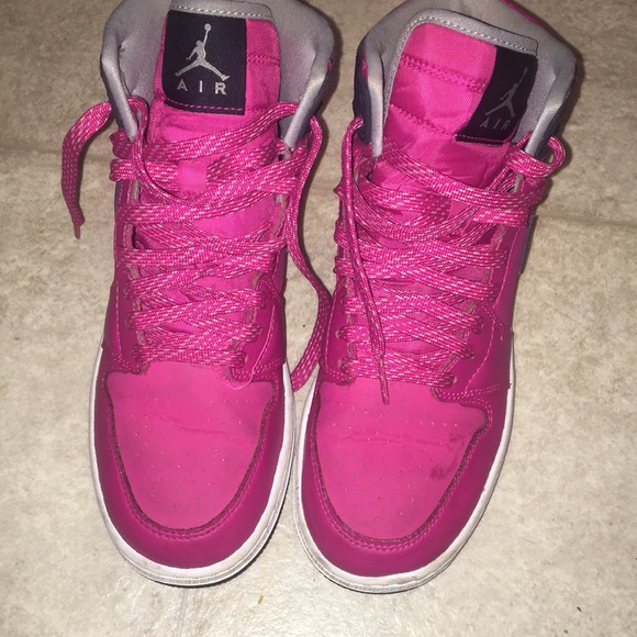 bright pink jordans